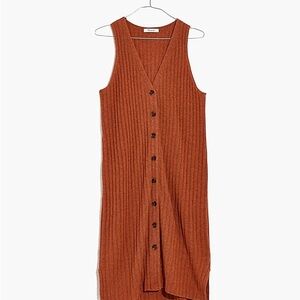 Madewell Tank-Style Ribbed Sweater Dress XL